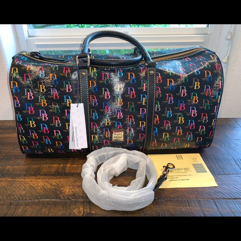 Dooney & Bourke 1975 DB Signature Gym Duffle Bag